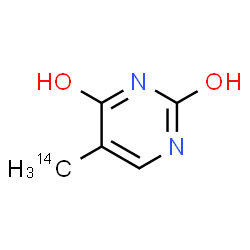 ChemSpider 2D Image | 5-(~14~C)Methyl-2,4-pyrimidinediol | C414CH6N2O2