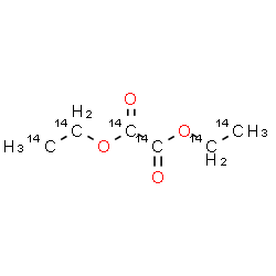 ChemSpider 2D Image | Bis[(~14~C_2_)ethyl] (~14~C_2_)ethanedioate | 14C6H10O4