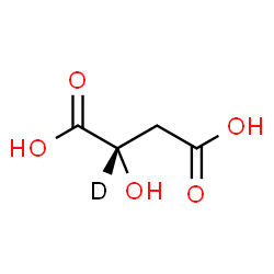 ChemSpider 2D Image | (2S)-2-Hydroxy(2-~2~H)butanedioic acid | C4H5DO5