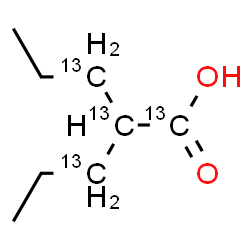 ChemSpider 2D Image | 2-[(1-~13~C)Propyl](1,2,3-~13~C_3_)pentanoic acid | C413C4H16O2