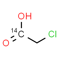 ChemSpider 2D Image | Chloro(1-~14~C)acetic acid | C14CH3ClO2