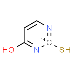 ChemSpider 2D Image | 2-Sulfanyl-4-(2-~14~C)pyrimidinol | C314CH4N2OS