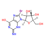 InChI=1/C10H12BrN5O5/c11-9-13-3-6(14-10(12)15-7(3)20)16(9)8-5(19)4(18)2(1-17)21-8/h2,4-5,8,17-19H,1H2,(H3,12,14,15,20)/t2-,4-,5-,8-/m1/s1/i9+2