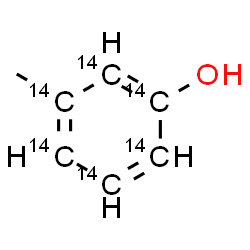 ChemSpider 2D Image | 3-Methyl(~14~C_6_)phenol | C14C6H8O