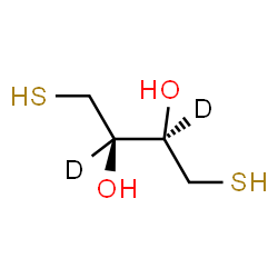 ChemSpider 2D Image | (2R,3R)-1,4-Disulfanyl-2,3-(2,3-~2~H_2_)butanediol | C4H8D2O2S2