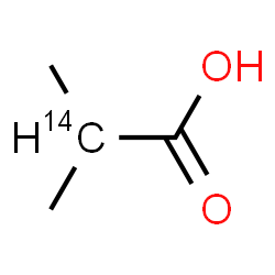 ChemSpider 2D Image | 2-Methyl(2-~14~C)propanoic acid | C314CH8O2