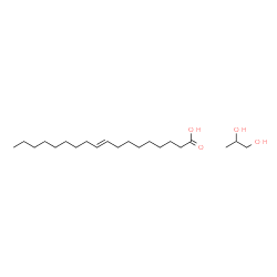 ChemSpider 2D Image | (9E)-9-Octadecenoic acid - 1,2-propanediol (1:1) | C21H42O4
