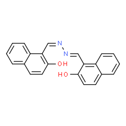 ChemSpider 2D Image | 1-[(E)-{(2Z)-[(2-Hydroxy-1-naphthyl)methylene]hydrazono}methyl]-2-naphthol | C22H16N2O2
