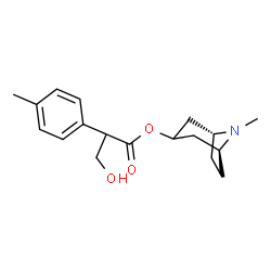 ChemSpider 2D Image | (1R,5S)-8-Methyl-8-azabicyclo[3.2.1]oct-3-yl 3-hydroxy-2-(4-methylphenyl)propanoate | C18H25NO3