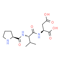 ChemSpider 2D Image | L-Prolyl-L-valyl-L-aspartic acid | C14H23N3O6