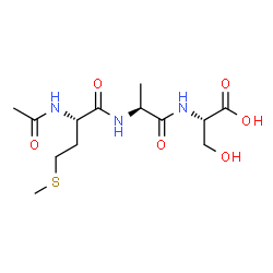 ChemSpider 2D Image | N-Acetyl-L-methionyl-L-alanyl-L-serine | C13H23N3O6S