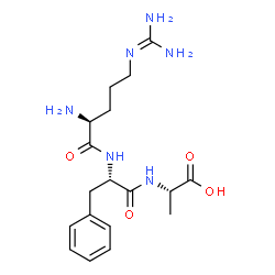 ChemSpider 2D Image | N~5~-(Diaminomethylene)-L-ornithyl-L-phenylalanyl-L-alanine | C18H28N6O4