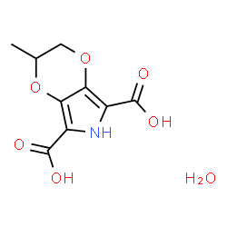 ChemSpider 2D Image | 2-Methyl-2,3-dihydro-6H-[1,4]dioxino[2,3-c]pyrrole-5,7-dicarboxylic acid hydrate (1:1) | C9H11NO7