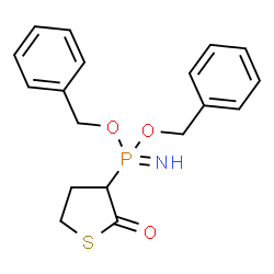 ChemSpider 2D Image | Dibenzyl P-(2-oxotetrahydro-3-thiophenyl)phosphonimidate | C18H20NO3PS