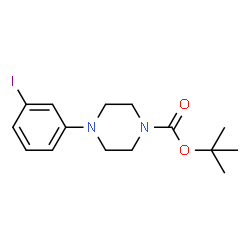 ChemSpider 2D Image | 2-Methyl-2-propanyl 4-(3-iodophenyl)-1-piperazinecarboxylate | C15H21IN2O2