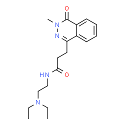 ChemSpider 2D Image | N-[2-(Diethylamino)ethyl]-3-(3-methyl-4-oxo-3,4-dihydro-1-phthalazinyl)propanamide | C18H26N4O2