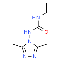 ChemSpider 2D Image | 1-(3,5-Dimethyl-4H-1,2,4-triazol-4-yl)-3-ethylurea | C7H13N5O