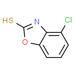 ChemSpider 2D Image | 4-Chloro-1,3-benzoxazole-2-thiol | C7H4ClNOS
