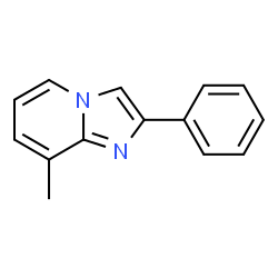 ChemSpider 2D Image | 8-Methyl-2-phenylimidazo[1,2-a]pyridine | C14H12N2