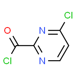 ChemSpider 2D Image | 4-Chloro-2-pyrimidinecarbonyl chloride | C5H2Cl2N2O