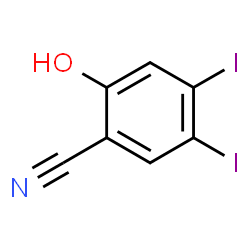 ChemSpider 2D Image | 2-Hydroxy-4,5-diiodobenzonitrile | C7H3I2NO
