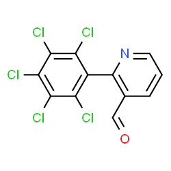 ChemSpider 2D Image | 2-(Pentachlorophenyl)nicotinaldehyde | C12H4Cl5NO