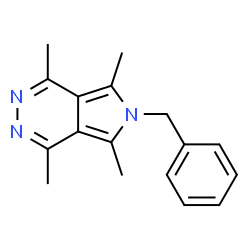 ChemSpider 2D Image | 6-benzyl-1,4,5,7-tetramethylpyrrolo[3,4-d]pyridazine | C17H19N3