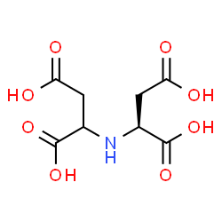 ChemSpider 2D Image | (2S)-2,2'-Iminodisuccinic acid (non-preferred name) | C8H11NO8