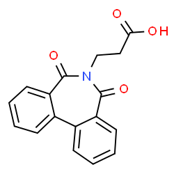 ChemSpider 2D Image | 3-(5,7-Dioxo-5,7-dihydro-6H-dibenzo[c,e]azepin-6-yl)propanoic acid | C17H13NO4
