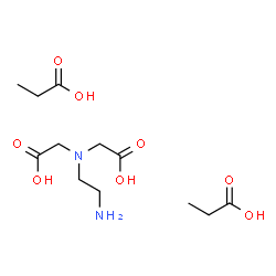 ChemSpider 2D Image | 2,2'-[(2-Aminoethyl)imino]diacetic acid - propanoic acid (1:2) | C12H24N2O8