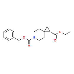 ChemSpider 2D Image | (S)-6-Benzyl 1-ethyl 6-azaspiro[2.5]octane-1,6-dicarboxylate | C18H23NO4