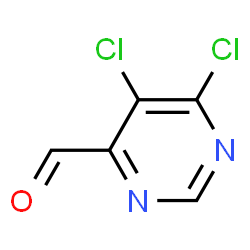 ChemSpider 2D Image | 5,6-Dichloro-4-pyrimidinecarbaldehyde | C5H2Cl2N2O