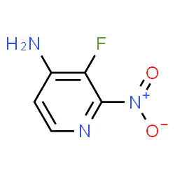ChemSpider 2D Image | 3-Fluoro-2-nitro-4-pyridinamine | C5H4FN3O2