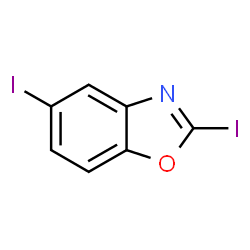 ChemSpider 2D Image | 2,5-Diiodo-1,3-benzoxazole | C7H3I2NO