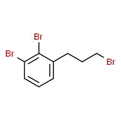 ChemSpider 2D Image | 1,2-Dibromo-3-(3-bromopropyl)benzene | C9H9Br3