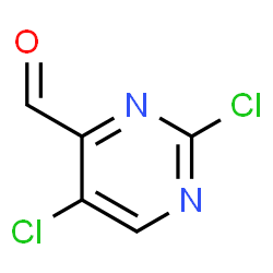 ChemSpider 2D Image | 2,5-Dichloro-4-pyrimidinecarbaldehyde | C5H2Cl2N2O