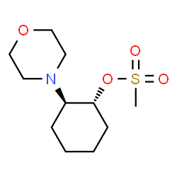 ChemSpider 2D Image | (1R,2R)-2-(4-Morpholinyl)cyclohexyl methanesulfonate | C11H21NO4S