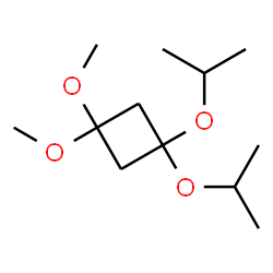 ChemSpider 2D Image | 1,1-Diisopropoxy-3,3-dimethoxycyclobutane | C12H24O4