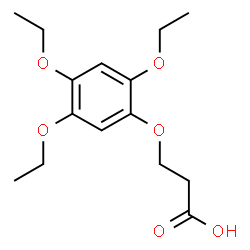 ChemSpider 2D Image | 3-(2,4,5-Triethoxyphenoxy)propanoic acid | C15H22O6