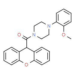 ChemSpider 2D Image | [4-(2-Methoxyphenyl)-1-piperazinyl](9H-xanthen-9-yl)methanone | C25H24N2O3