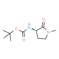 ChemSpider 2D Image | tert-butyl N-[(3S)-1-methyl-2-oxopyrrolidin-3-yl]carbamate | C10H18N2O3