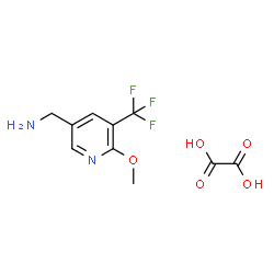 ChemSpider 2D Image | 1-[6-Methoxy-5-(trifluoromethyl)-3-pyridinyl]methanamine ethanedioate (1:1) | C10H11F3N2O5