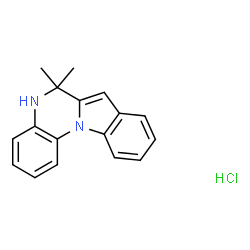 ChemSpider 2D Image | 6,6-Dimethyl-5,6-dihydroindolo[1,2-a]quinoxaline hydrochloride | C17H17ClN2