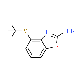 ChemSpider 2D Image | 4-[(Trifluoromethyl)sulfanyl]-1,3-benzoxazol-2-amine | C8H5F3N2OS