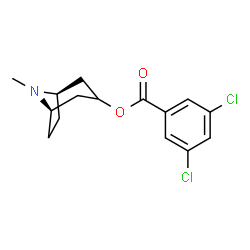 ChemSpider 2D Image | (1R,5R)-8-Methyl-8-azabicyclo[3.2.1]oct-3-yl 3,5-dichlorobenzoate | C15H17Cl2NO2