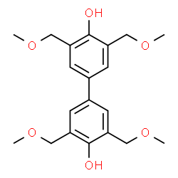 ChemSpider 2D Image | 3,3',5,5'-Tetrakis(methoxymethyl)-4,4'-biphenyldiol | C20H26O6