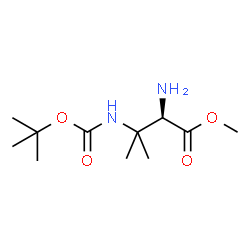 ChemSpider 2D Image | Methyl 3-({[(2-methyl-2-propanyl)oxy]carbonyl}amino)-D-valinate | C11H22N2O4