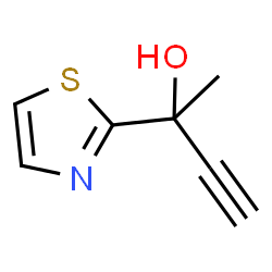 ChemSpider 2D Image | 2-(1,3-Thiazol-2-yl)-3-butyn-2-ol | C7H7NOS