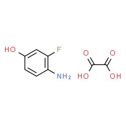 ChemSpider 2D Image | 4-Amino-3-fluorophenol ethanedioate (1:1) | C8H8FNO5