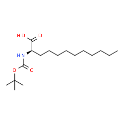 ChemSpider 2D Image | (2R)-2-({[(2-Methyl-2-propanyl)oxy]carbonyl}amino)dodecanoic acid | C17H33NO4